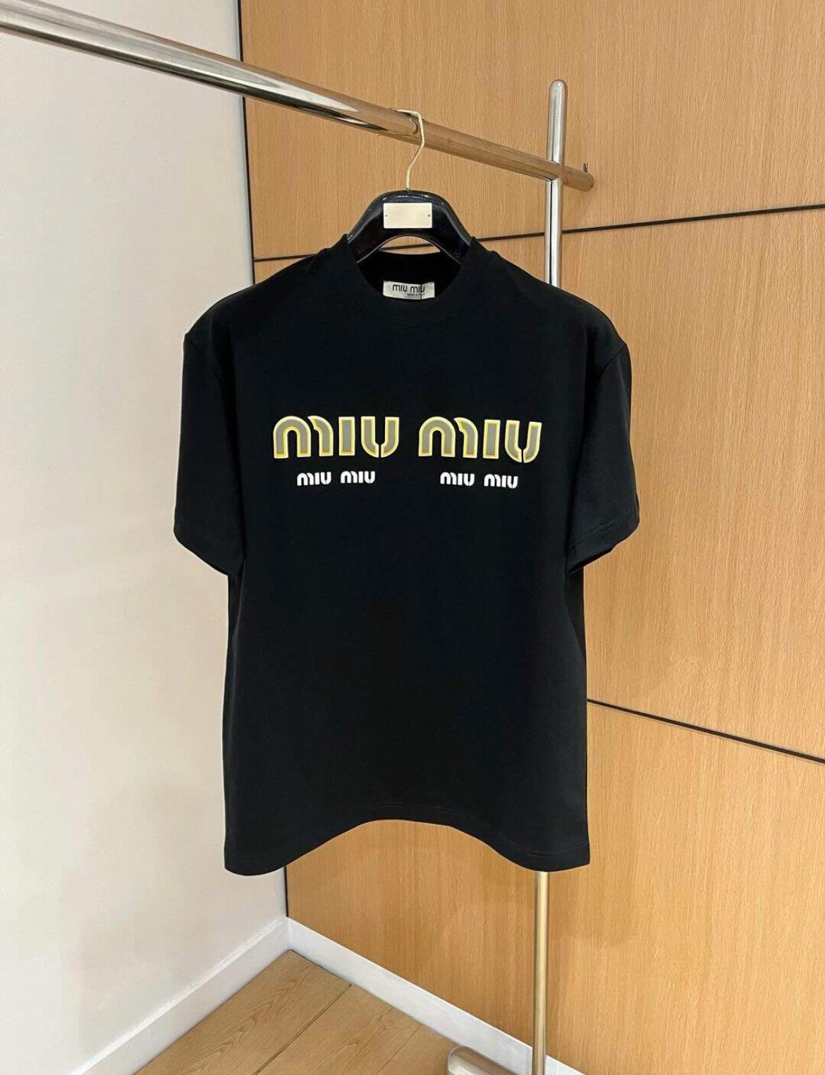 Tee shirt oversize miu noir