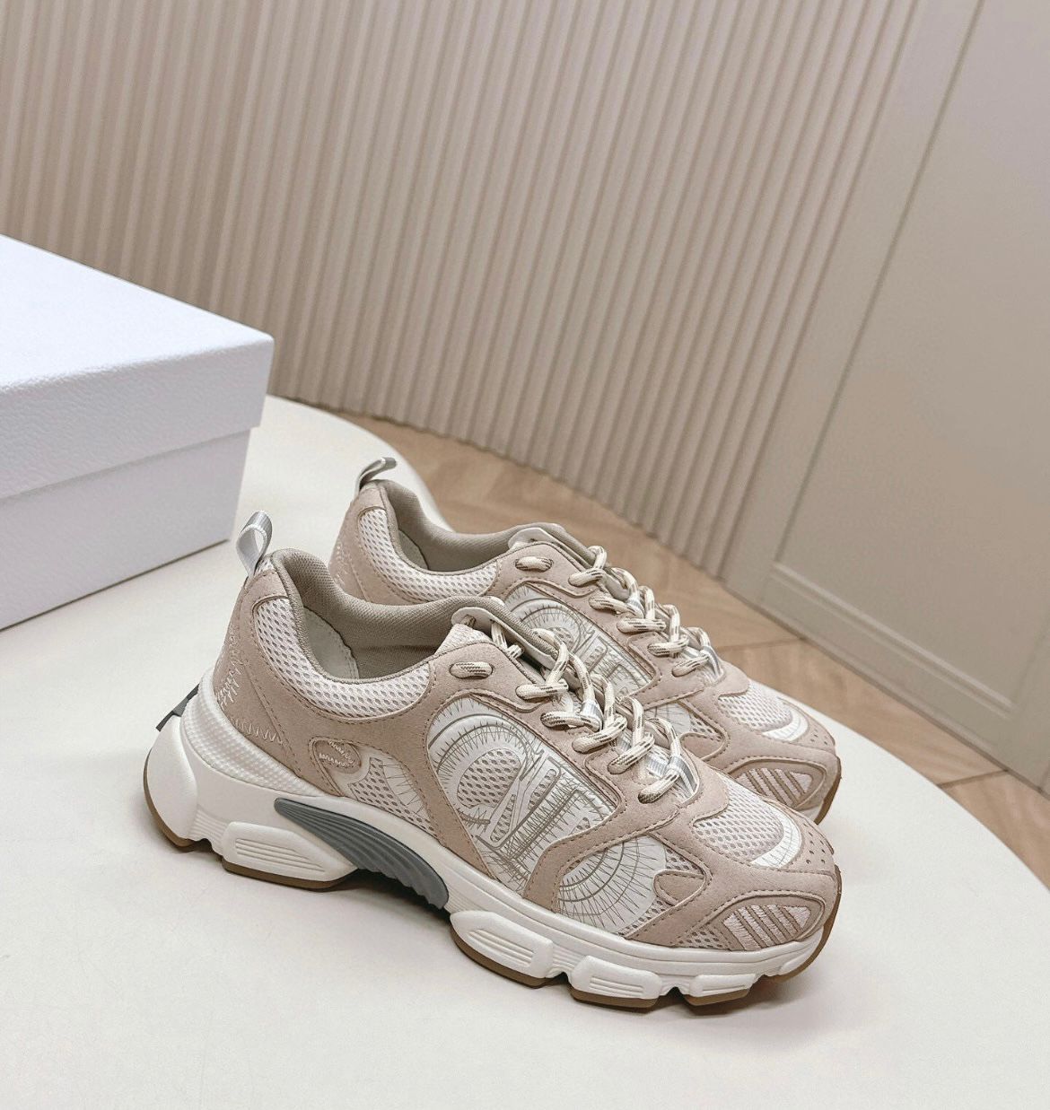 Sneaker Bior Chrono beige/blanc/gris