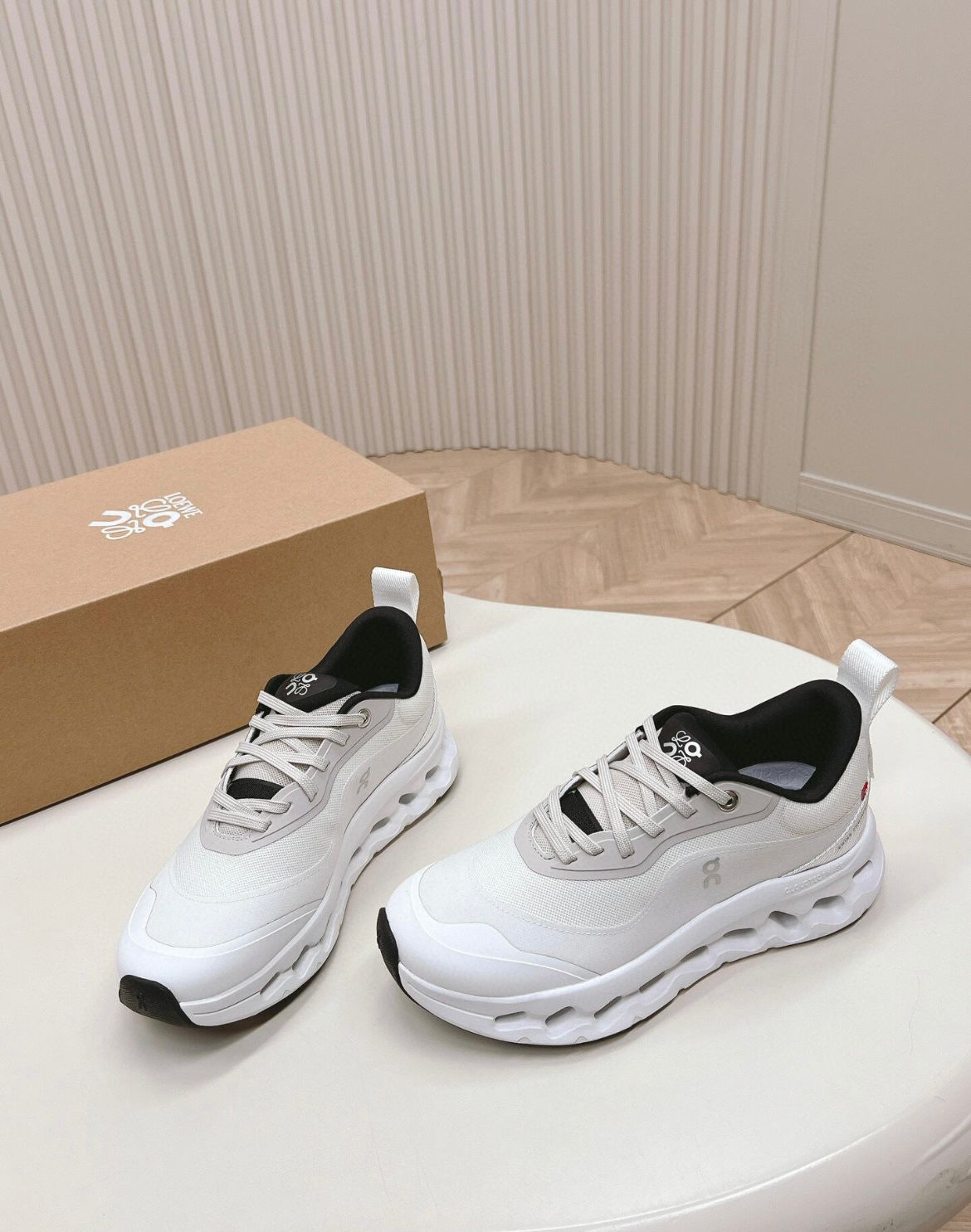 Sneaker loew x clou blanc/noir