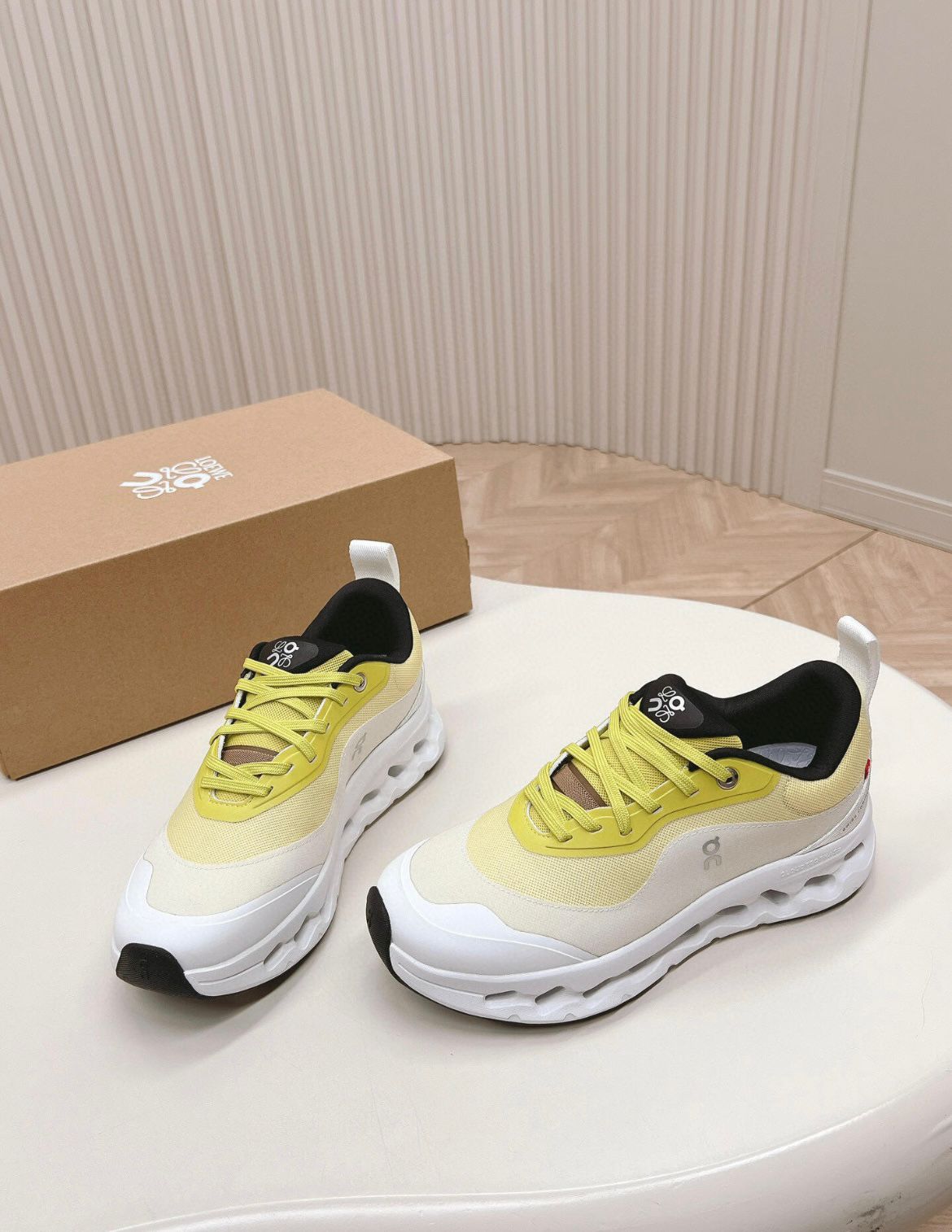 Sneaker loew x clou jaune/blanc/noir