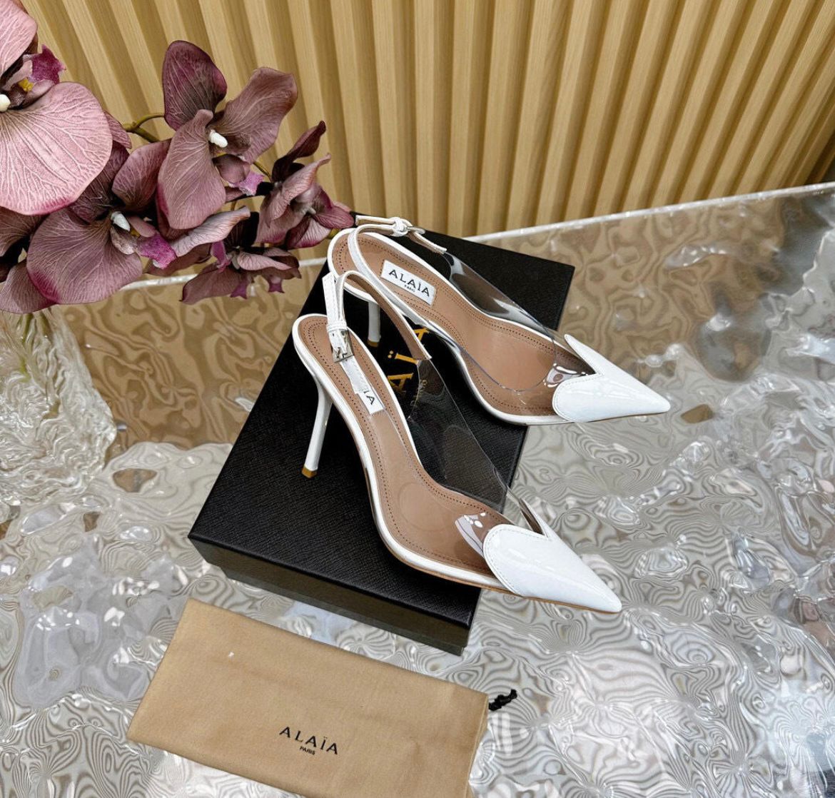 Escarpin alaia blanc