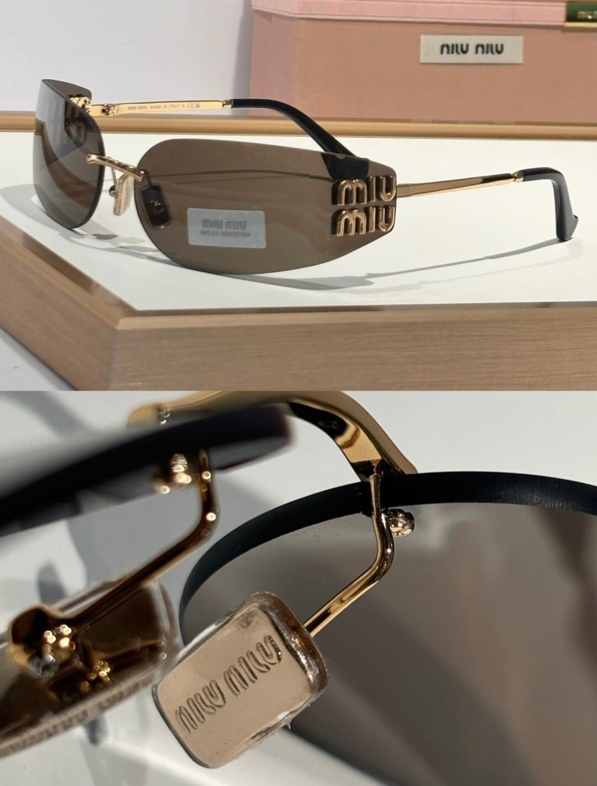 Lunette de soleil miu marron