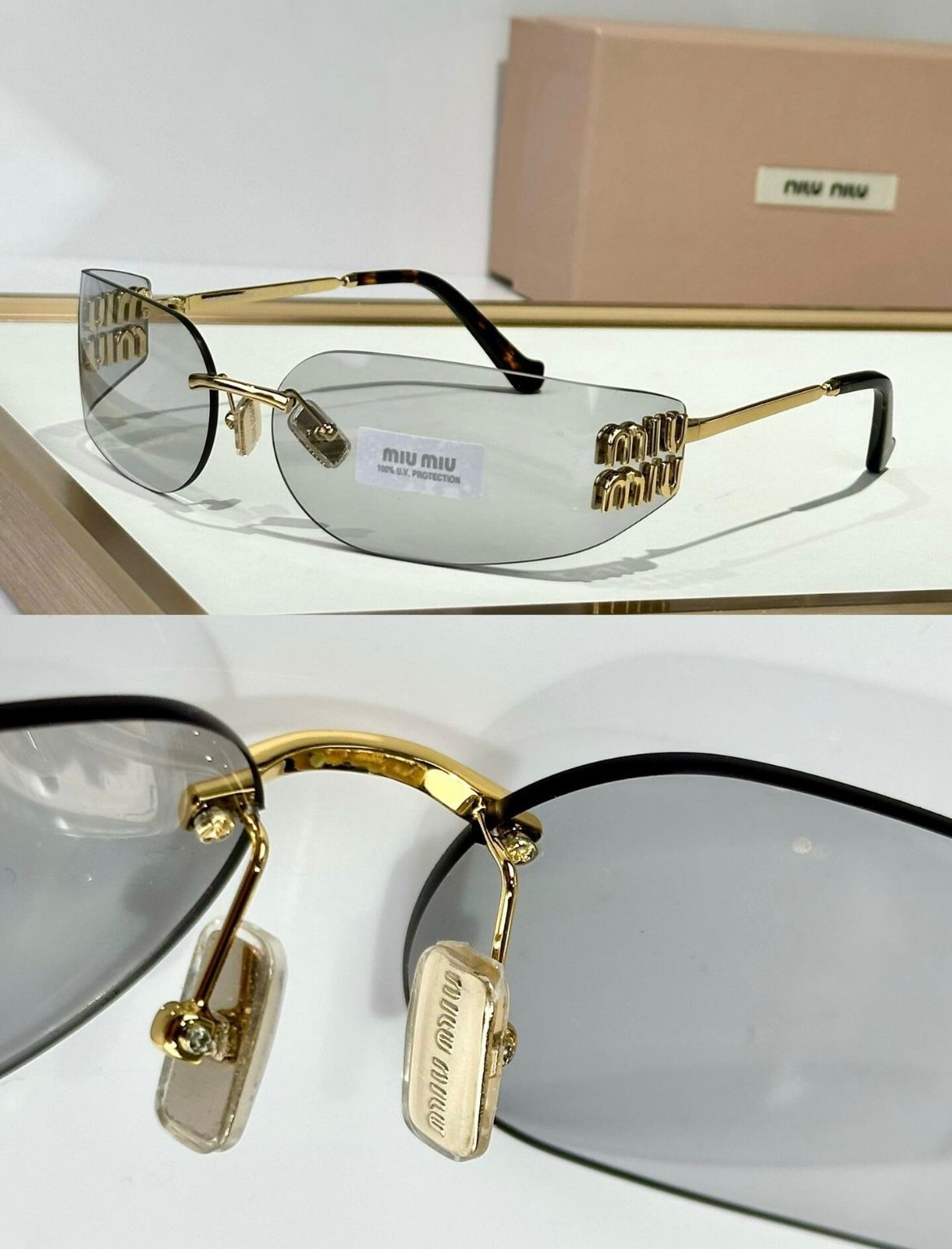 Lunette de soleil miu transparent