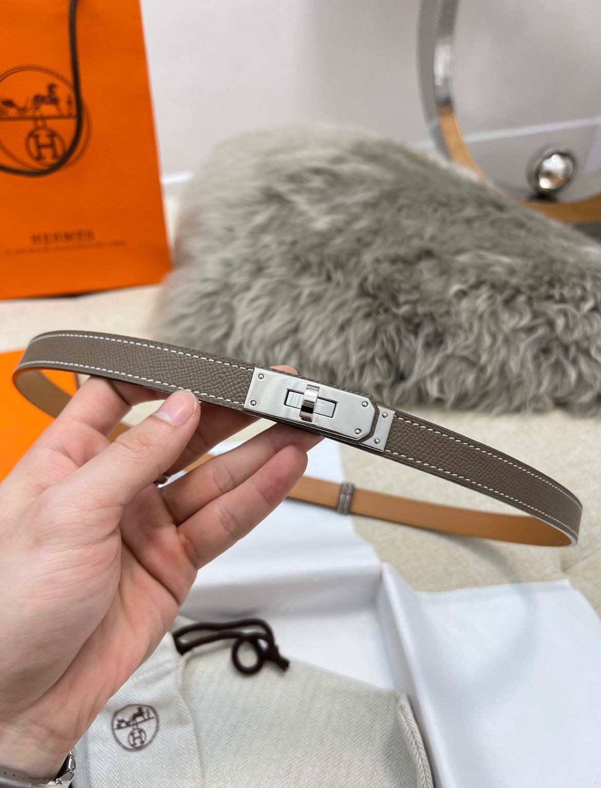 Ceinture Kelly hemers taupe