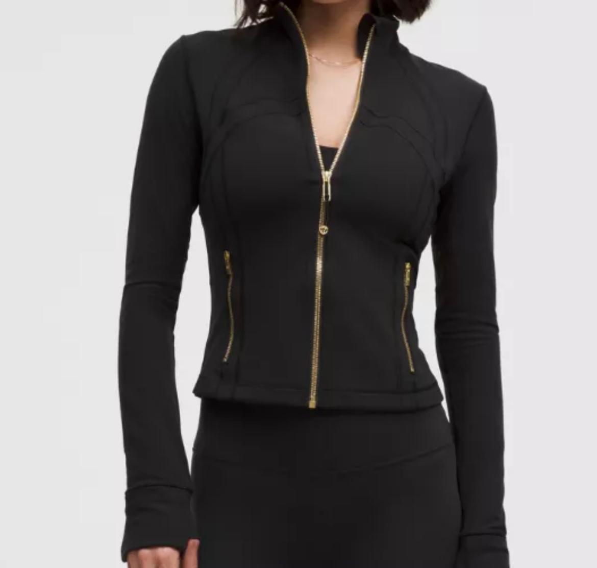 Veste lulu noir finition doré